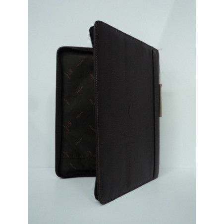 CARPETA CONGRESO MATTIES FL CREMALLERA POLIPIEL CAFE 37CM 3311