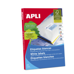 ETIQUETAS A4 105x57 100H.  CORREO ON-LINE 1000U APLI