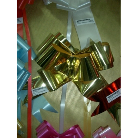 LAZO PARA FORMAR 50MM METALIZADO ORO PTE 50U