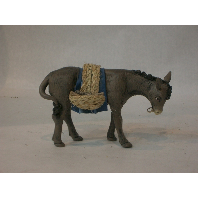 BURRA CON ALFORJAS 17CM BARRO 009517 ^