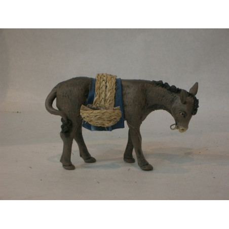 BURRA CON ALFORJAS 17CM BARRO 009517 ^