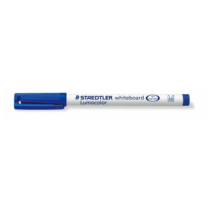 ROTULADOR STAEDTLER PIZARRA BLANCA LUMOCOLOR MEDIO AZUL 301-3 C/10U