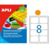ETIQUETAS FLUOR NARANJA A4 99,1X67,7 CANTOS ROMOS 20H. 160U APLI