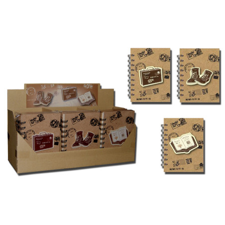 CUADERNO DEC HZTAL 100*140 VIAJES 6MOD SURTIDOS RUSTICO 0322 FORCEL (18)