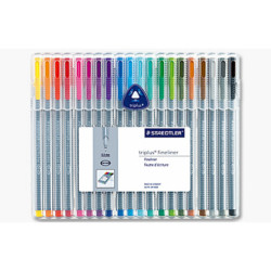 ROTULADOR STAEDTLER 334 TRIPLUS FINELINER 20 COLORES