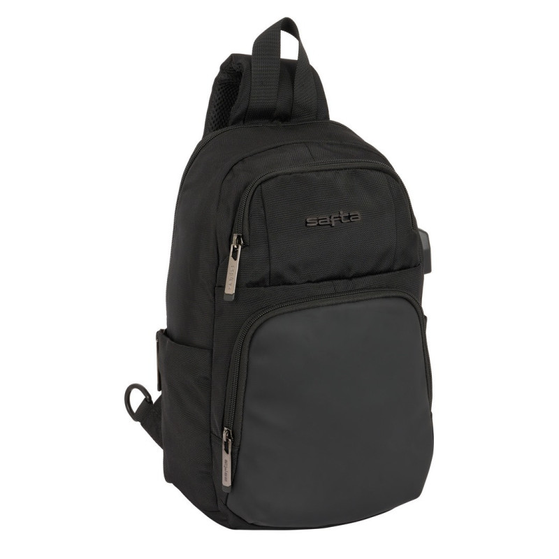 MINI MOCHILA 1 HOMBRERA TABLET 11''+USB SAFTA BUSINESS "BLACK" SAFTA26 642200595 34X18 UNIDAD