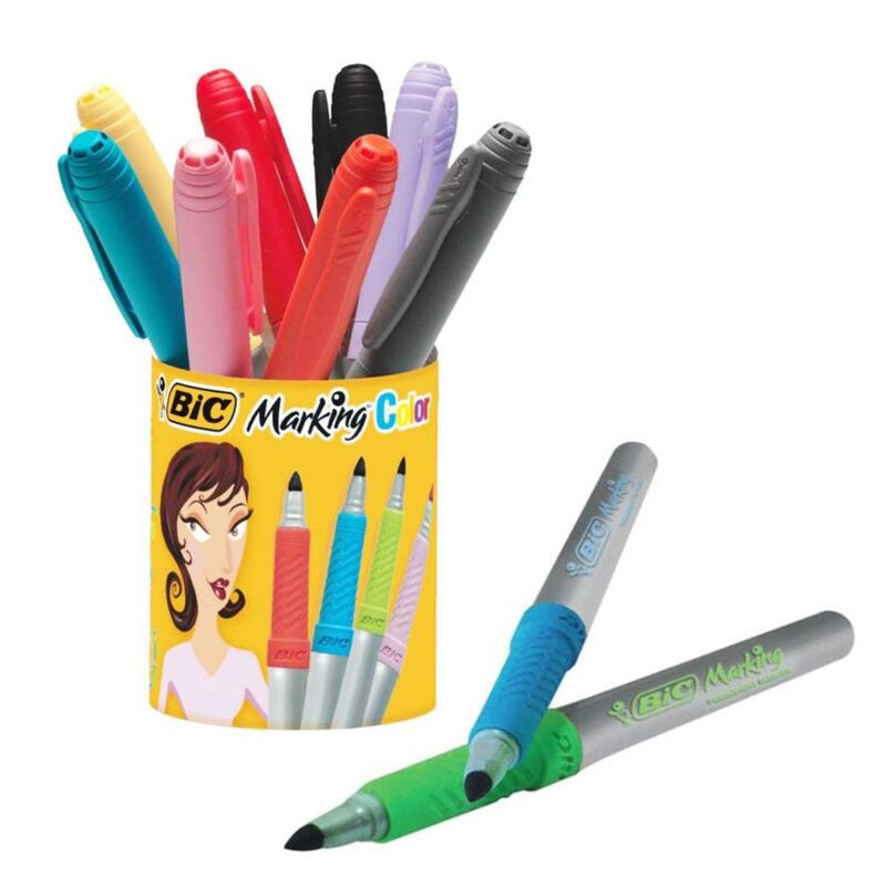 MARCD. BIC PERMANENT MARKING COLOR BOTE 10U 896018
