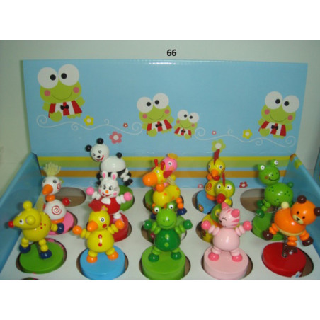 SACAPUNTAS ABAIMPORT MADERA ANIMALES 66 ^