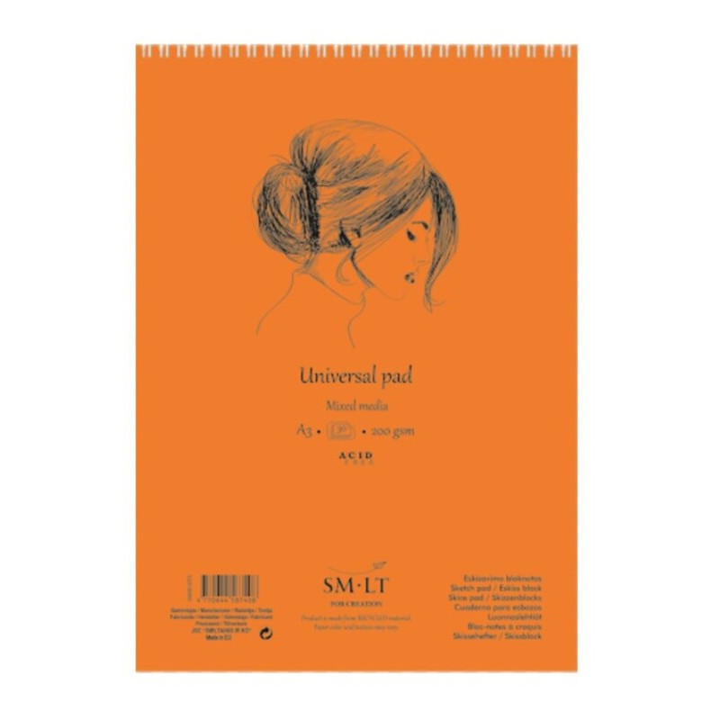 BLOC DIBUJO ESBOZO UNIVERSAL TECNICAS MIXTAS A-3 40H 200G 3MIXB-30TS PRECISION