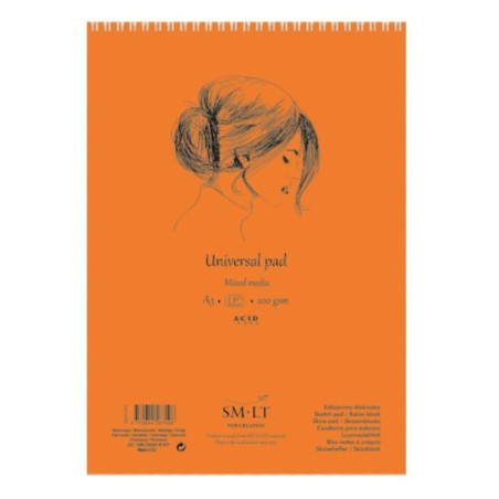 BLOC DIBUJO ESBOZO UNIVERSAL TECNICAS MIXTAS A-3 40H 200G 3MIXB-30TS PRECISION