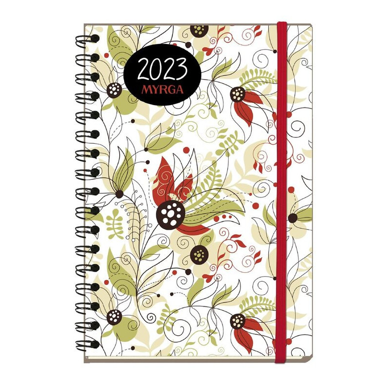 AGENDA MYRGA23 2023 PRIMAVERA WIRE-O TAPA DURA COLORS 14,5*21 3004PR