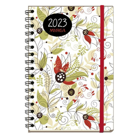 AGENDA MYRGA23 2023 PRIMAVERA WIRE-O TAPA DURA COLORS 14,5*21 3004PR