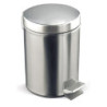 PAPELERA CON PEDAL INOXIDABLE DE 12L ROCADA
