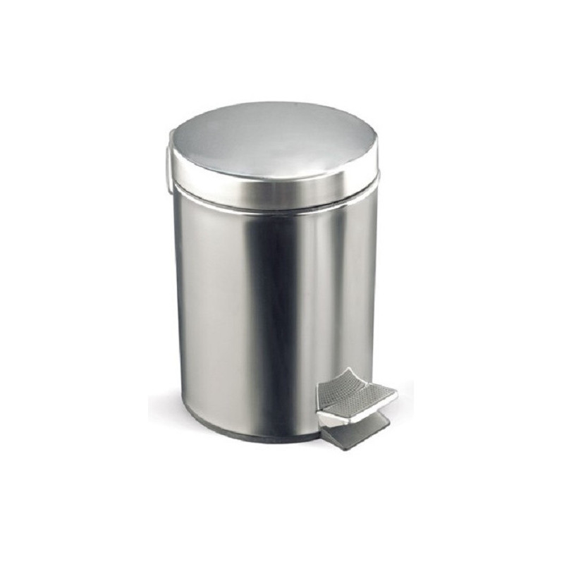 PAPELERA CON PEDAL INOXIDABLE DE 20L ROCADA
