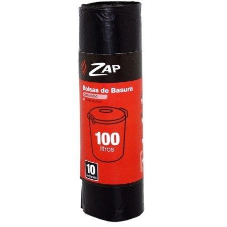 BOLSA BASURA ZAP COMUNIDAD 10Ux100L POESSA