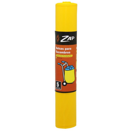 BOLSA BASURA ZAP ESPECIAL ESCOMBROS 55X80 5 UDS POESSA