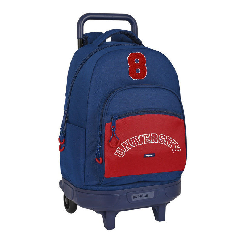 MOCHILA GDE. C/RUEDAS COMPACT EXT.SIMPLE SAFTA "UNIVERSITY" SAFTA23 ENERO 642229918