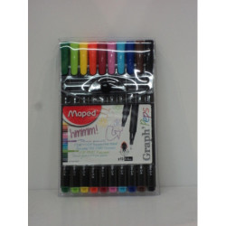 ROTULADOR MAPED GRAPH'PEPS 0,4 BLISTER C/10 COLORES 749150