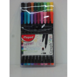 ROTULADOR MAPED GRAPH'PEPS 0,4 BLISTER C/20 COLORES 749151