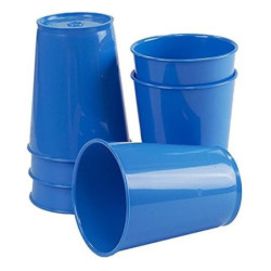 VASOS DE ABS: COLOR AZUL (6 U.)