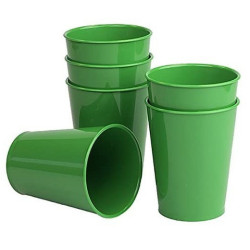 VASOS DE ABS: COLOR VERDE (6 U.)