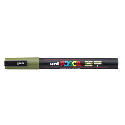 MARCADOR UNI-BALL POSCA PC-3M PUNTA REDONDA 0,9-1,3MM VERDE KAKI -7-