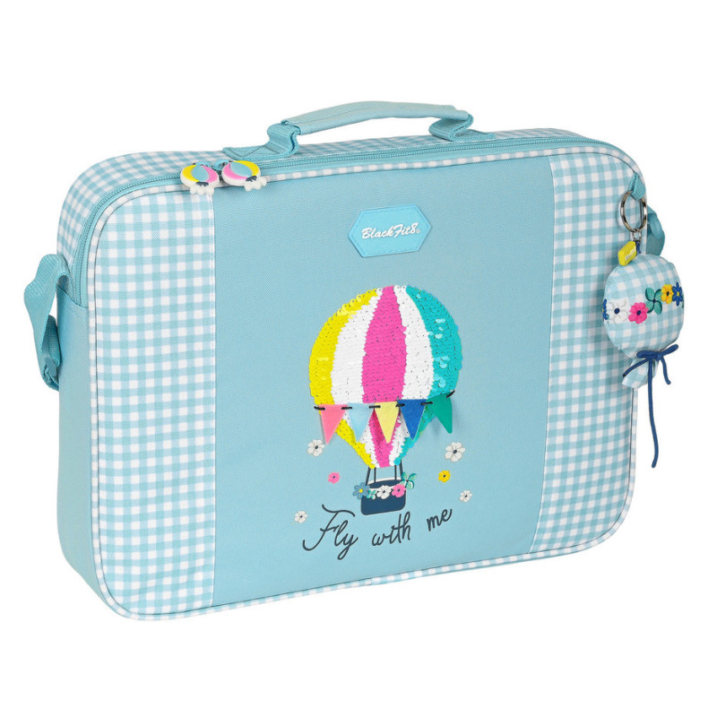 BANDOLERA EXTRAESCOLARES RECICLABLE BLACKFIT8 "FLY WITH ME" 642239385 28*38 SAFTA22