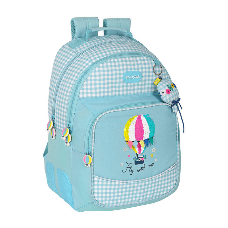 MOCHILA DOBLE ADAPTABLE RECICLABLE BLACKFIT8 "FLY WITH ME" 642239773 42*32 SAFTA22