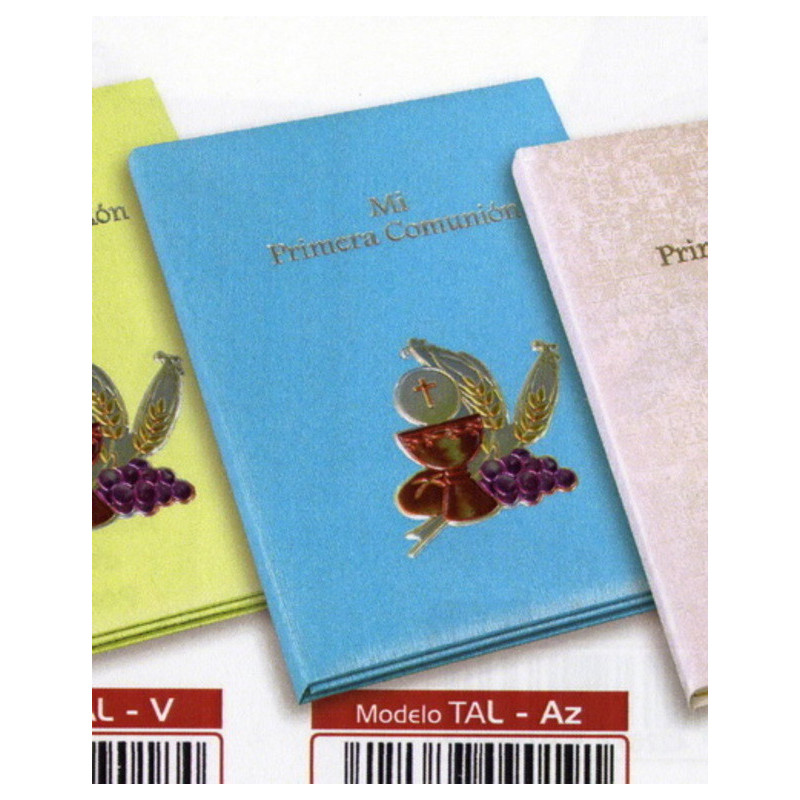 LIBRO COMUNION BULMARK PLACA ALUMINIO PORTARETRATOS AZUL TAL-AZ
