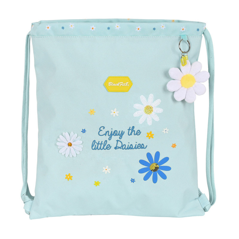 SACO PLANO RECICLABLE BLACKFIT8 "DAISIES" 642240196 40*35 SAFTA22