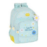 MOCHILA DOBLE ADAPTABLE RECICLABLE BLACKFIT8 "DAISIES" 642240773 42*32 SAFTA22