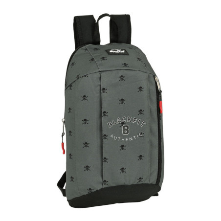 MINI MOCHILA BOLSILLO VERTICAL RECICLAB. BLACKFIT8 "SKULL" 642241821 39*22 SAFTA22