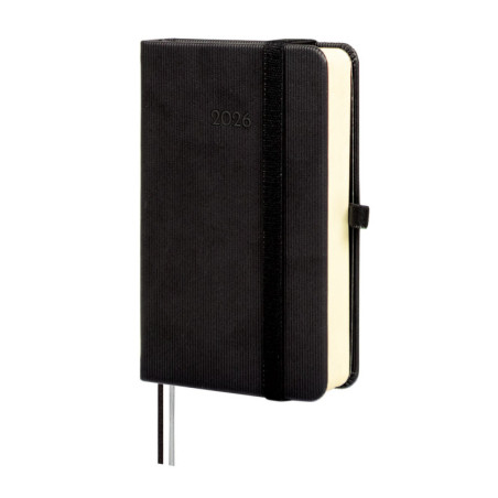 AGENDA TEXTURA M2 1DP 2026 NEGRO+ FINOCAM26 881766026 86 X 27 X 132 MM