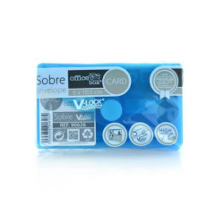 DOSSIER VELCRO OFFICEBOX 6,2*10,5 AZUL BOLSA 10U 90626