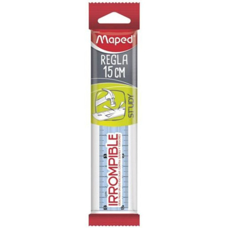 REGLA MAPED IRROMPIBLE 15CM TRANSLUCIDA 245320