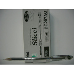 ROTULADOR PENTEL SLICCI ROLLER BG207 NEGRO C/12U ^