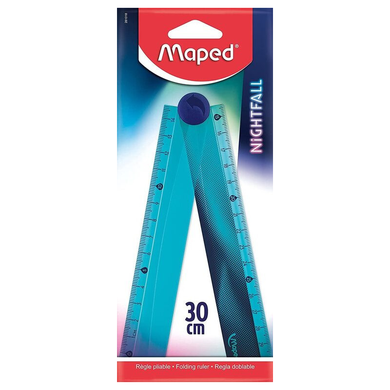 REGLA MAPED PLEGABLE 15/30CM NIGHTFALL TEENS UNIDAD 281018 (36)