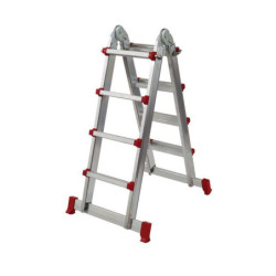 ESCALERA OUTAS MULTIPOSICION TELESCOPICA ALUMINIO 4x4 PELDAÑOS