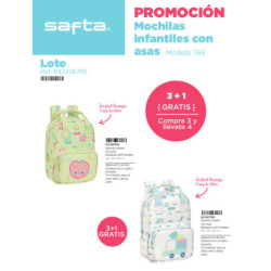 LOTE MOCHILA INFANTIL CON ASAS ADAPT. A CARRO SURT.  SAFTA22 VAC 642256765