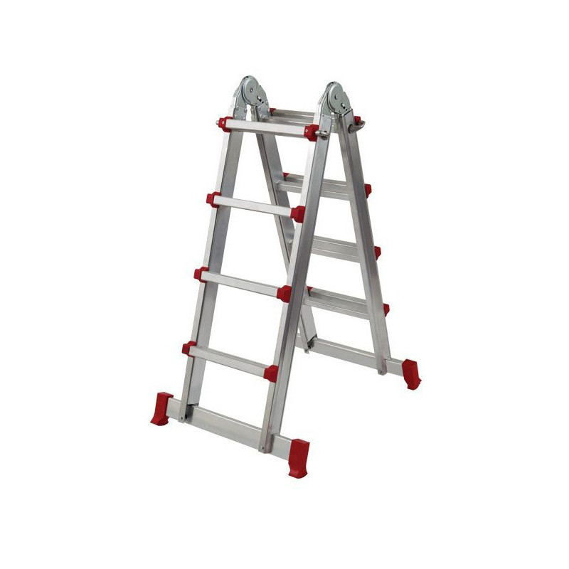 ESCALERA OUTAS MULTIPOSICION TELESCOPICA ALUMINIO 5x4 PELDAÑOS