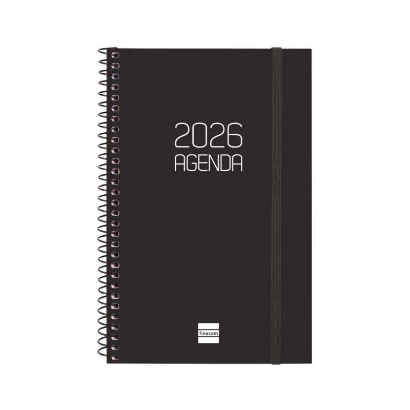 AGENDA OPAQUE E5 SVH 2026 NEGRO+ FINOCAM26 742756026 125 X 14 X 181 MM