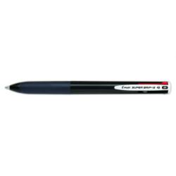 BOLIGRAFO PILOT SUPER GRIP G-4 COLORES CARCASA NEGRA BPKGG-35M-B UNIDAD (12)