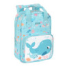 MOCHILA INFANTIL CON ASAS FACIL LIMPIEZA PREESCOLAR "BALLENITA" SAFTA22 VAC 642289765