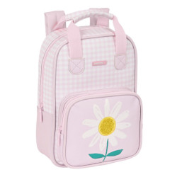 MOCHILA INFANTIL CON ASAS FACIL LIMPIEZA PREESCOLAR "FLOR" SAFTA22 VAC 642290765