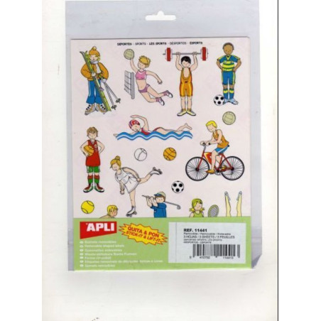 ETIQUETAS APLI GOMETS DEPORTES 3H REF.11441 ^