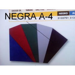 TAPAS A-4 CARTON GOFRADO NEGRO PTE 50U YOSAN