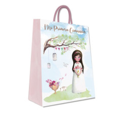 BOLSA REGALO PAPEL ARGU COMUNION NIÑA ARBOL 43985 UNIDAD
