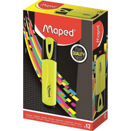 MARCD.FLUOR MAPED FLUO PEPS COLOR AMARILLO CAJA 12U 742534