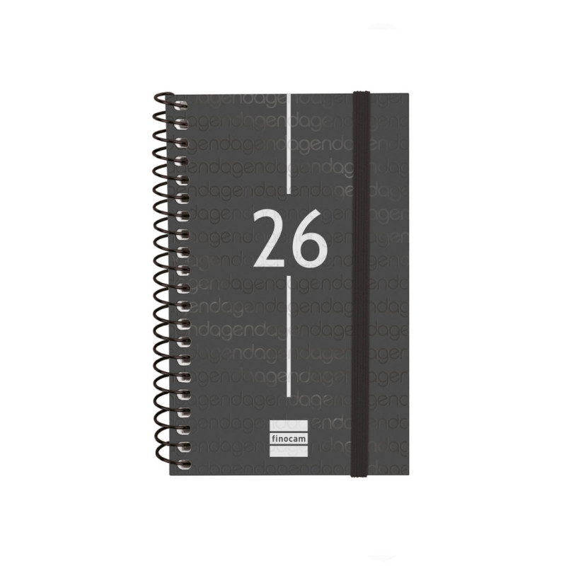 AGENDA YEAR E3 SVH 2026 NEGRO+ FINOCAM26 741426026 85 X 14 X 127 MM