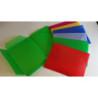 CARPETA GOMAS SOLAPAS FOLIO PP TRANSPARENTE COLOR AZUL SARO 921 (15) UNIDAD